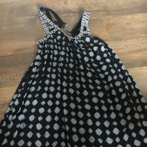 Black and White Geometric Dress